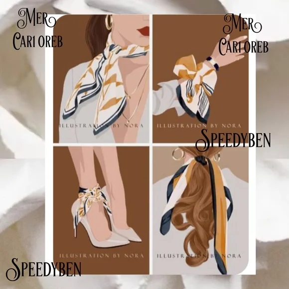 3/$20 Purse Handbag Twilly Scarf Strawberry Print NWOT - Picture 6 of 8